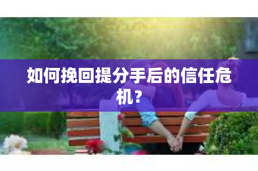 如何挽回提分手后的信任危机? 如何挽回提分手后的信任危机?