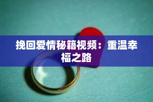 挽回爱情秘籍视频：重温幸福之路