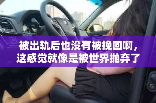被出轨后也没有被挽回啊，这感觉就像是被世界抛弃了一样。我曾经也经历过这样的事情，那种心如刀割的痛，至今仍记忆犹新。今天，我想和大家聊聊这个话题，希望能给那些正在经历或者曾经经历过类似痛苦的人一些安慰和帮助。