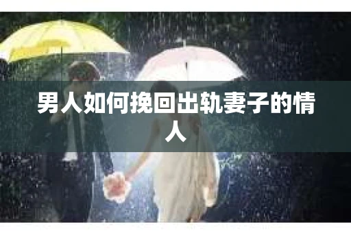 男人如何挽回出轨妻子的情人
