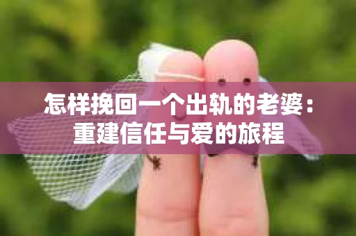 怎样挽回一个出轨的老婆：重建信任与爱的旅程