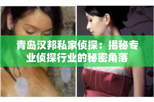 青岛汉邦私家侦探：揭秘专业侦探行业的秘密角落