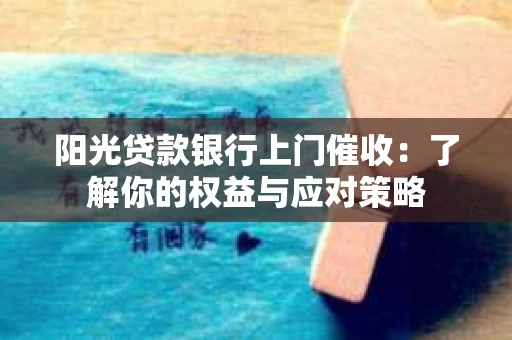 阳光贷款银行上门催收：了解你的权益与应对策略