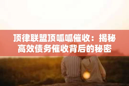 顶律联盟顶呱呱催收：揭秘高效债务催收背后的秘密