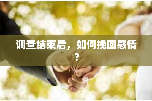 调查结束后,如何挽回感情? 调查结束后,如何挽回感情?