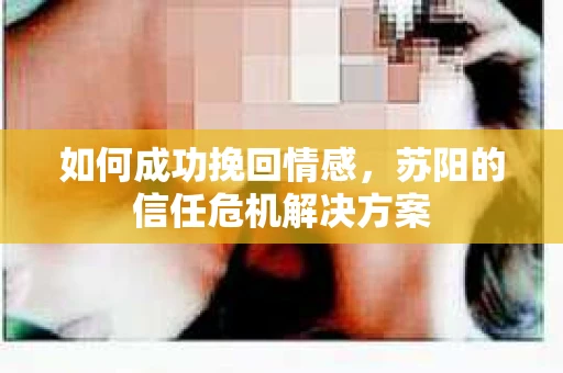 如何成功挽回情感，苏阳的信任危机解决方案