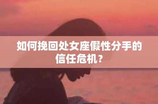 如何挽回处女座假性分手的信任危机? 如何挽回处女座假性分手的信任危机?