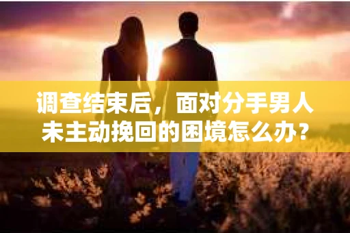调查结束后,面对分手男人未主动挽回的困境怎么办? 调查结束后,面对分手男人未主动挽回的困境怎么办?