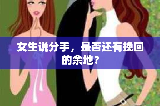 女生说分手，是否还有挽回的余地？