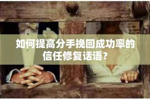 如何提高分手挽回成功率的信任修复话语？