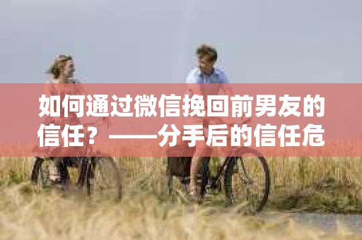 如何通过微信挽回前男友的信任？——分手后的信任危机解决方案